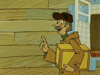 Стоп-кадр из мультфильма «Каникулы в Простоквашино»
